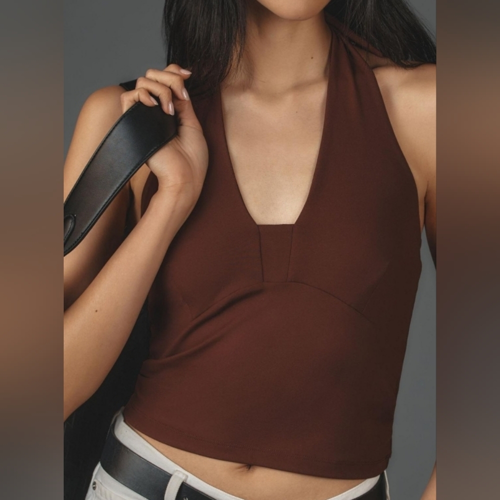Anthropologie Tailored Halter Top